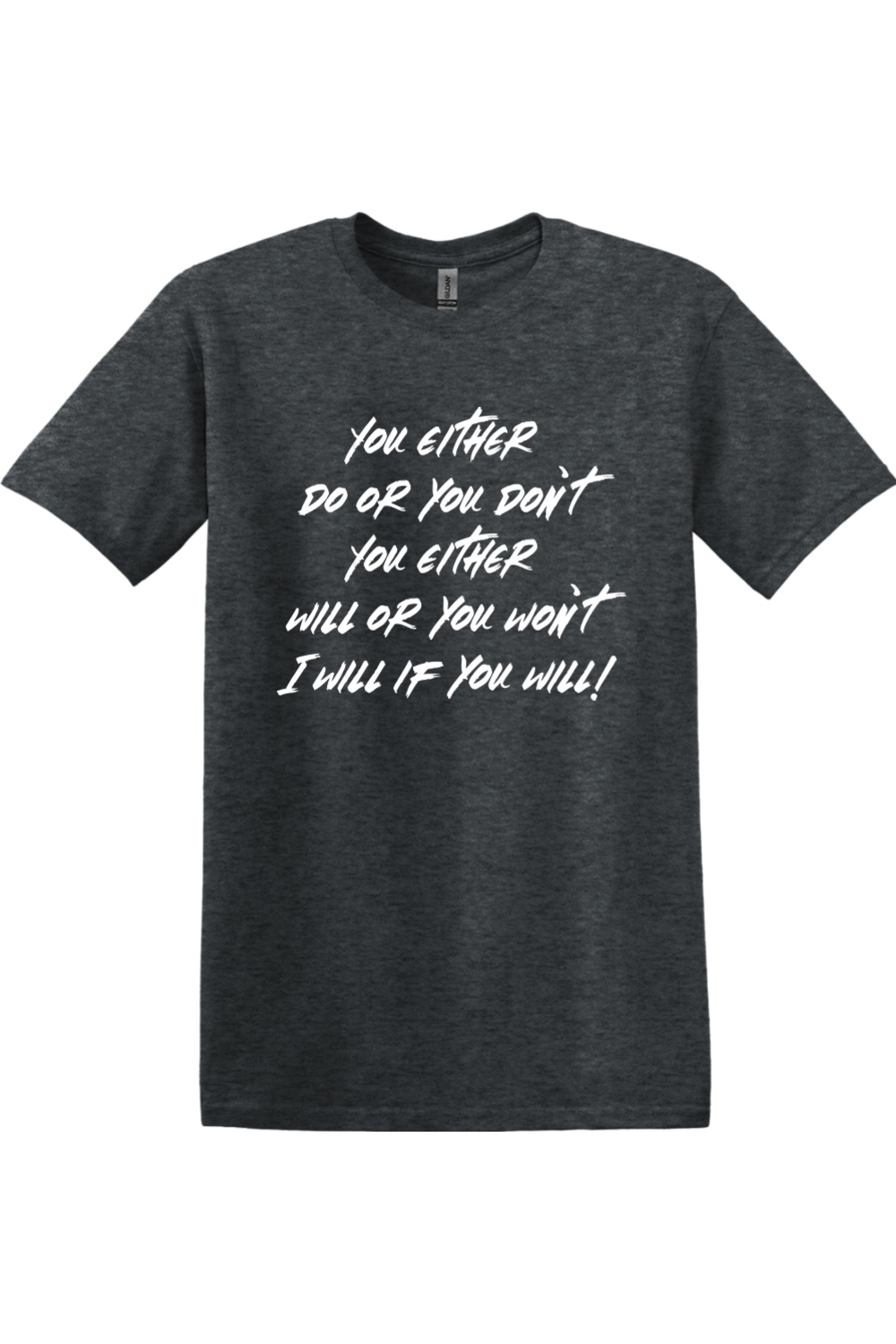 You either do or you don't. You either will or you won't. I will if you will!